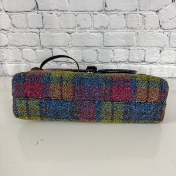 Glen Appin of Scotland Harris Tweed Torridon Wool Multi Plaid Shoulder Bag NWOT - Picture 11 of 14
